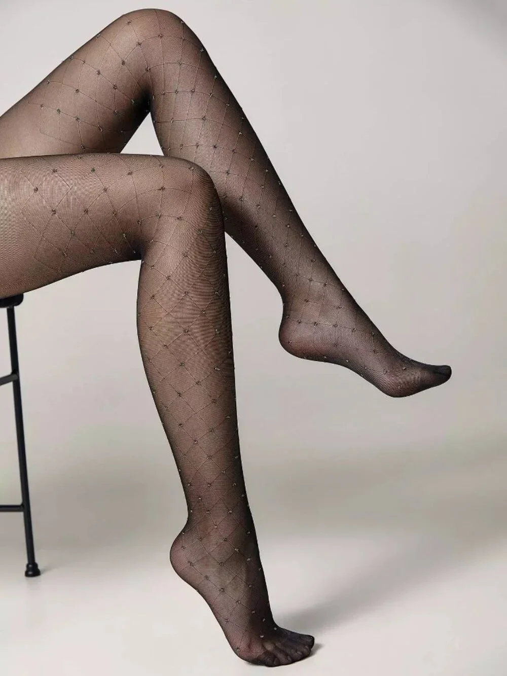 Conte Lusso 20 Den - Fantasy Women's Tights with diamond pattern & lurex dots